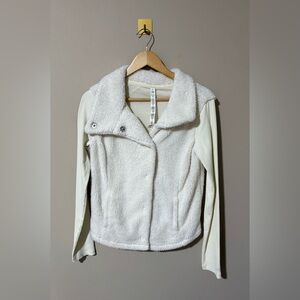 Medium Alo Yoga Cream Off White Sherpa Lightweight